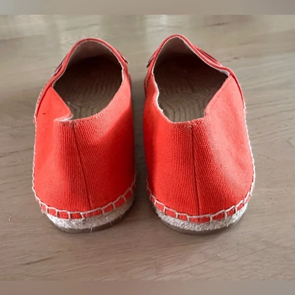 Kate Spade Grenada Glasses Tamarillo Orange Espadrille Flats Size 7